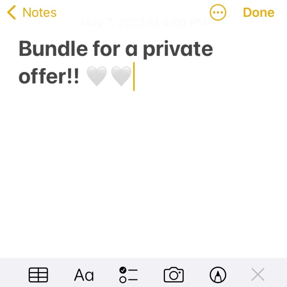 Bundle fora private offer
